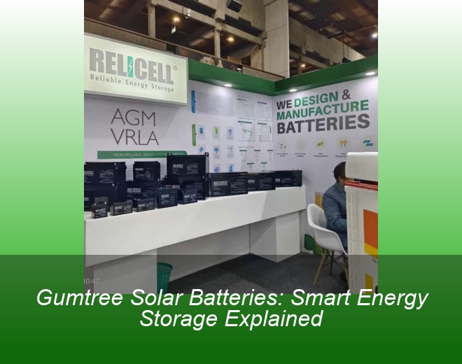 Gumtree Solar Batteries: Smart Energy Storage Explained